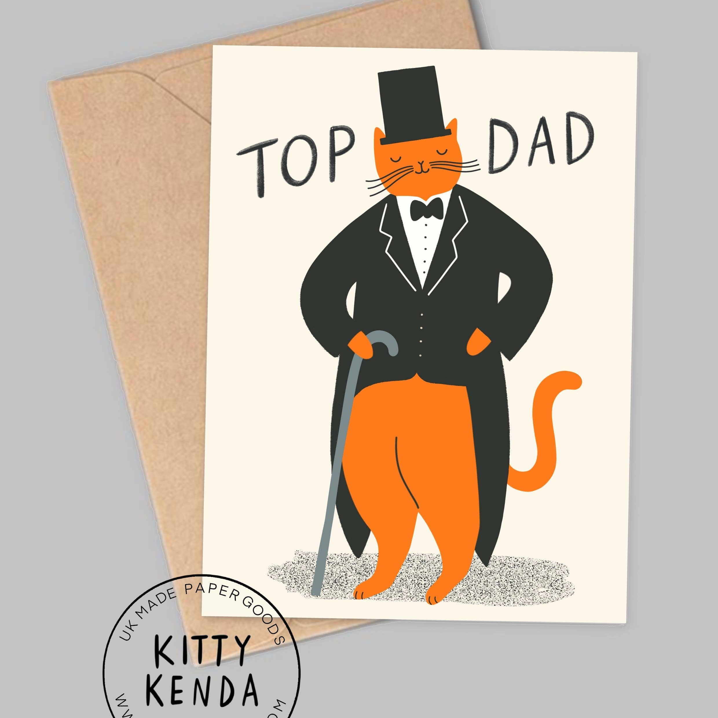 Kitty Kenda Papergoods Mister Kitty Father’s Day Card