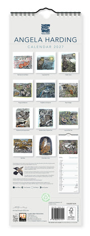 Angela Harding 2027 Slim Calendar