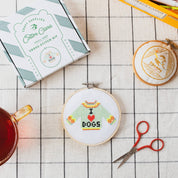 I love dogs cross stitch kit