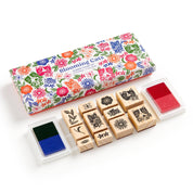 Abrams & Chronicle Blooming Cats Rubber Stamp Set
