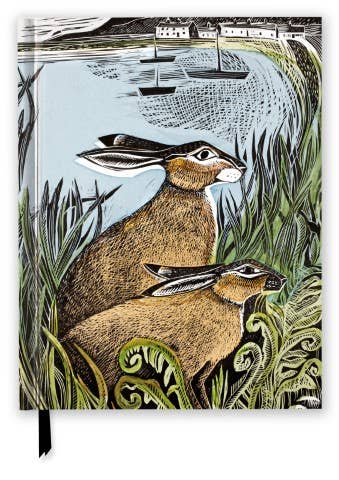 Luxury Foil Embossed Sketchbook, Rathlin Hares 23 x 29cm
