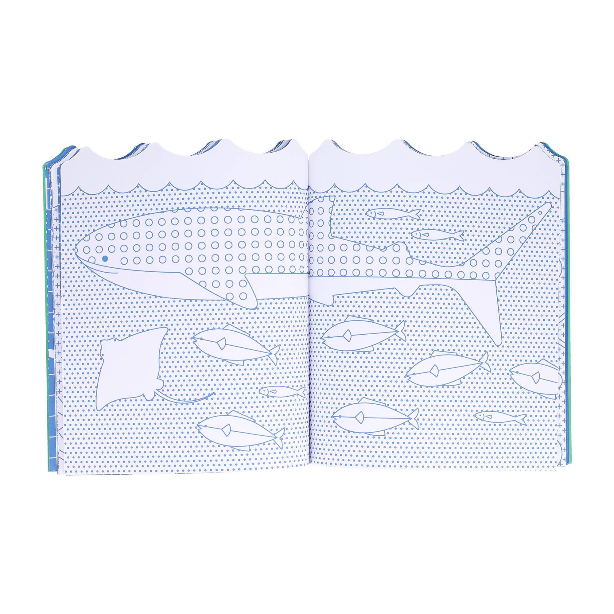Petit Collage Ocean Colouring Book & Sticker Set, Activity Book (Age 4+)