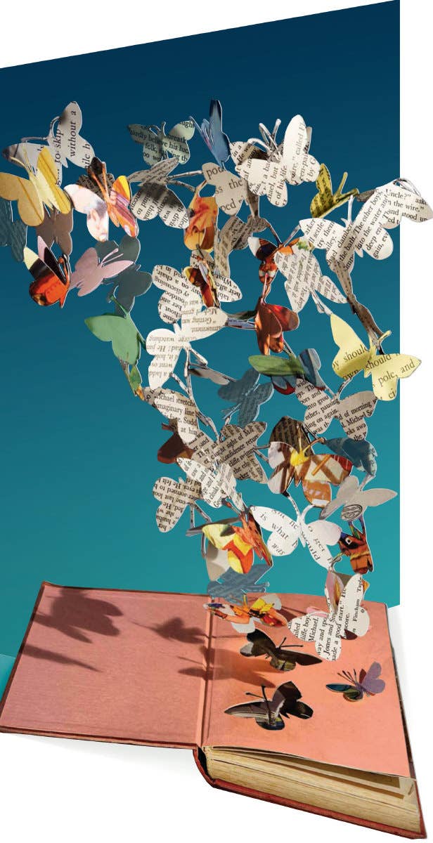 Scissors Paper Tree Lasercut Greeting Card