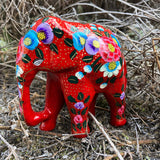 Hand Painted Papier-Mâché Elephant Decoration