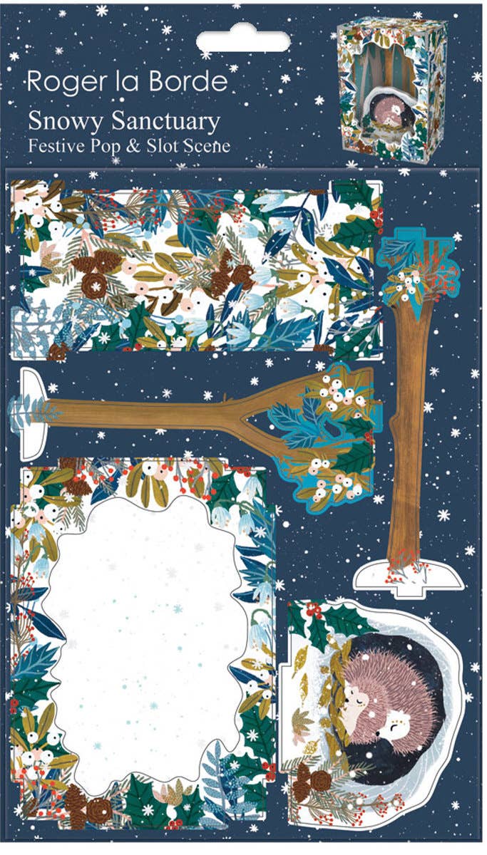 Hedgehogs Snowy Sanctuary Pop & Slot Diorama