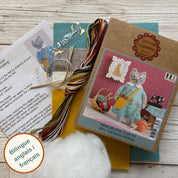 Corinne Lapierre Mrs Cat Loves Knitting Felt Craft Kit