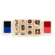 Abrams & Chronicle Blooming Cats Rubber Stamp Set