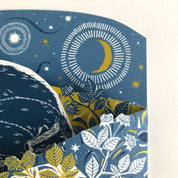 Moonlit Badgers Concertina Card