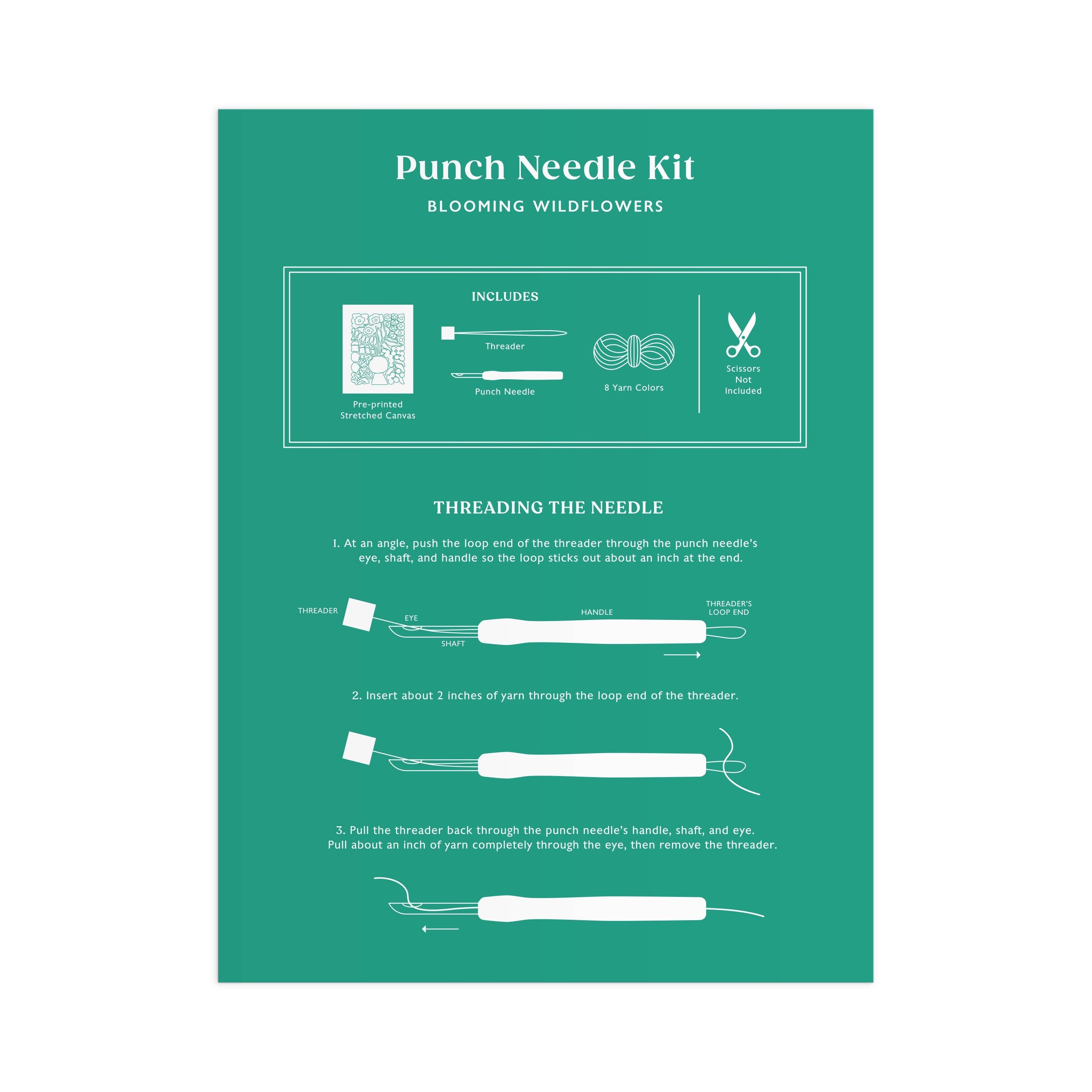 Blooming Wildflowers Beginner Punch Needle Kit