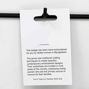 Hand Embroidered Floral Brooch