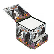 Angela Harding Fair Isle Puffins Memo Box with Drawer