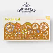 Another Studio Botanical Brass Drawing Stencil for Arts and Journaling