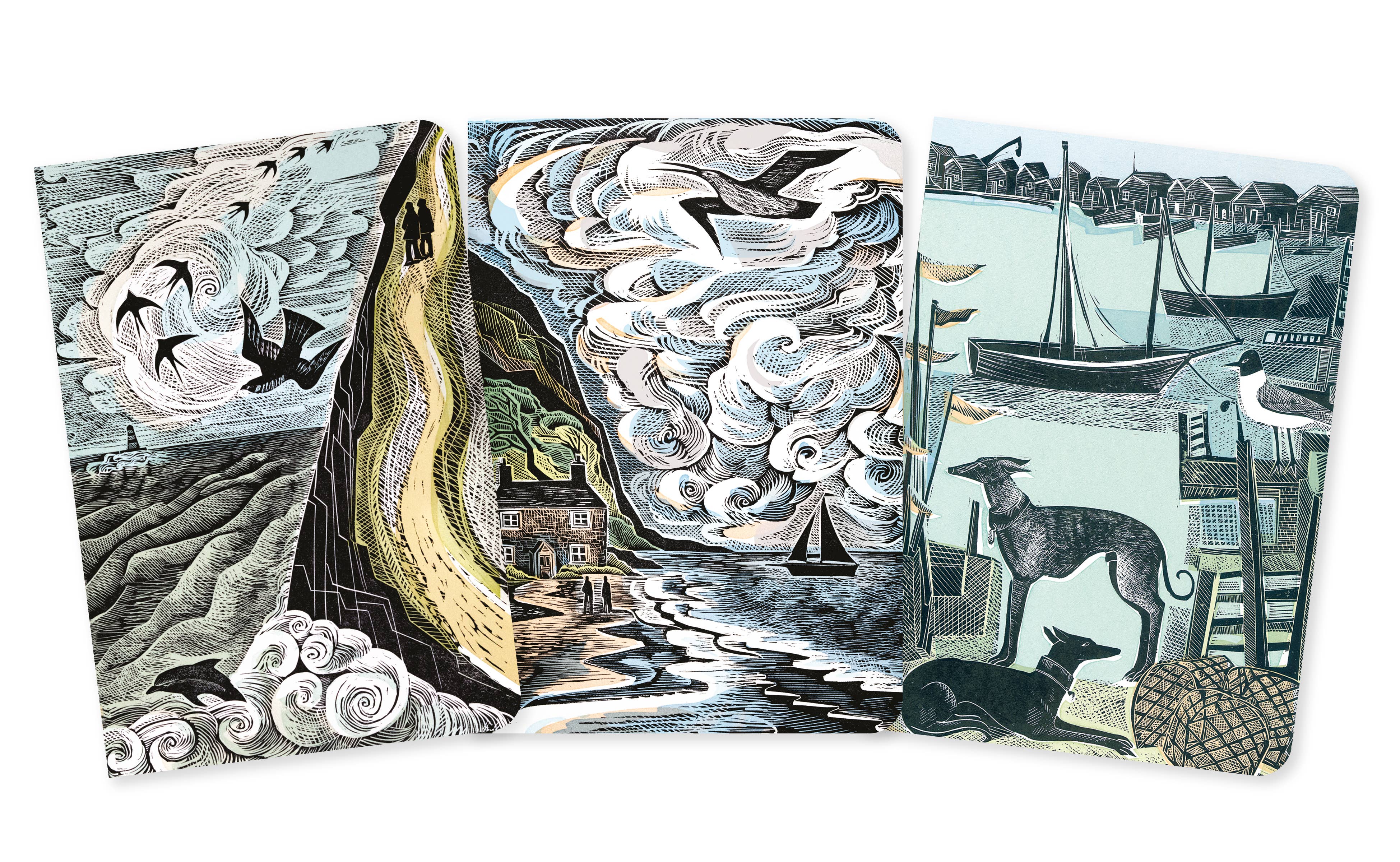 Set of 3 Midi Notebooks – Cornish Coast Collection