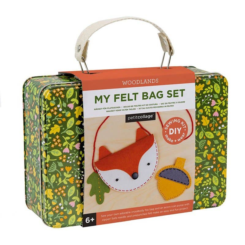 Petit Collage Woodlands DIY Crossbody Craft Sew Kit (Age 6+)