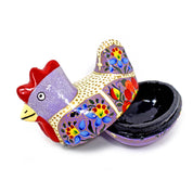 Hand Painted Papier-Mâché Chicken Boxes