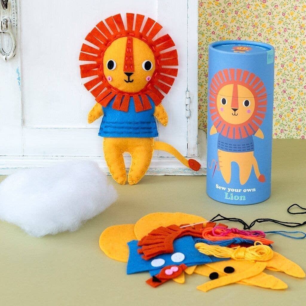 Sew Your Own Felt Lion Kit (Age 4+)