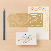 Another Studio Bauhaus Brass Drawing Stencil for Arts and Journaling