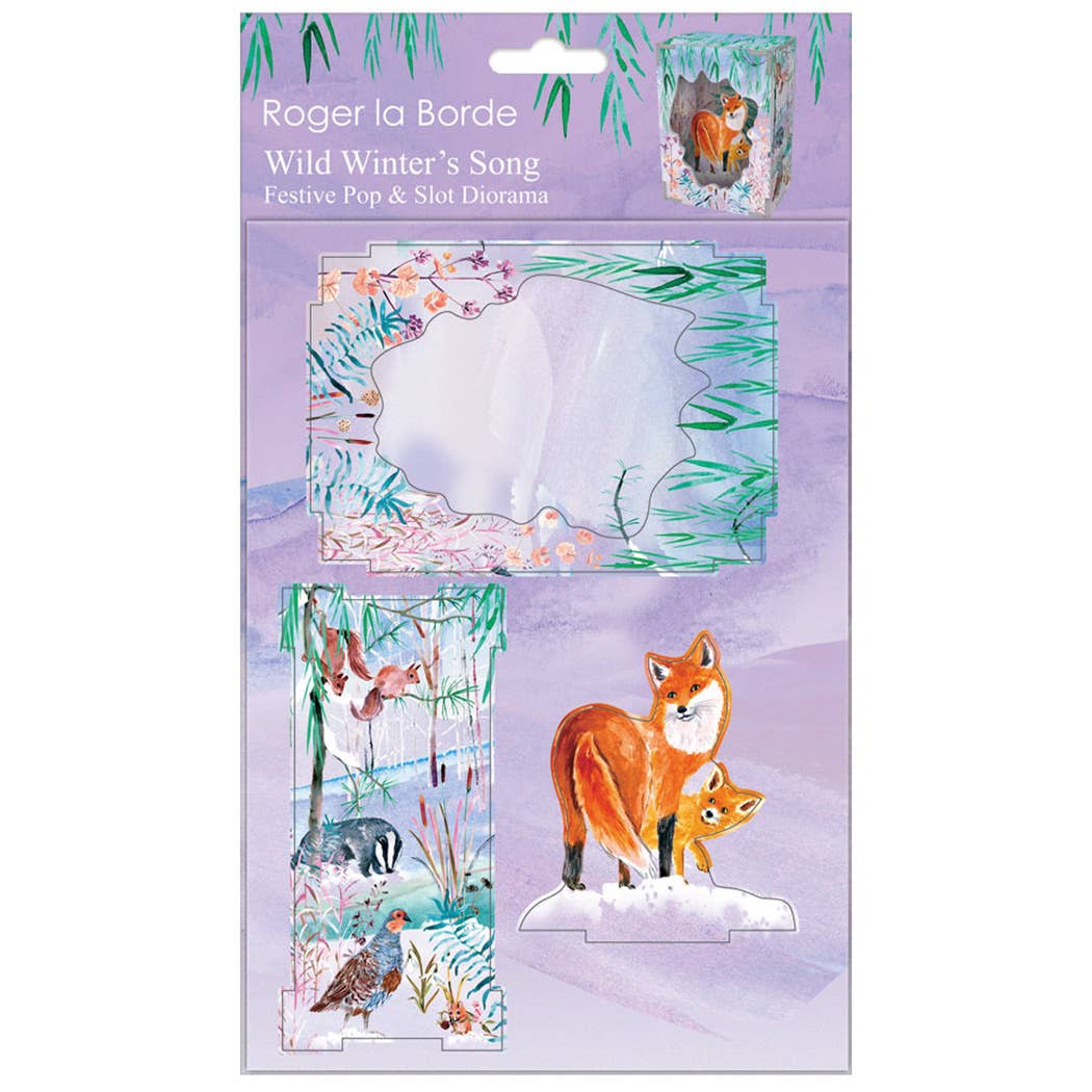 Wild Winter Fox Diorama Pop & Slot Diorama