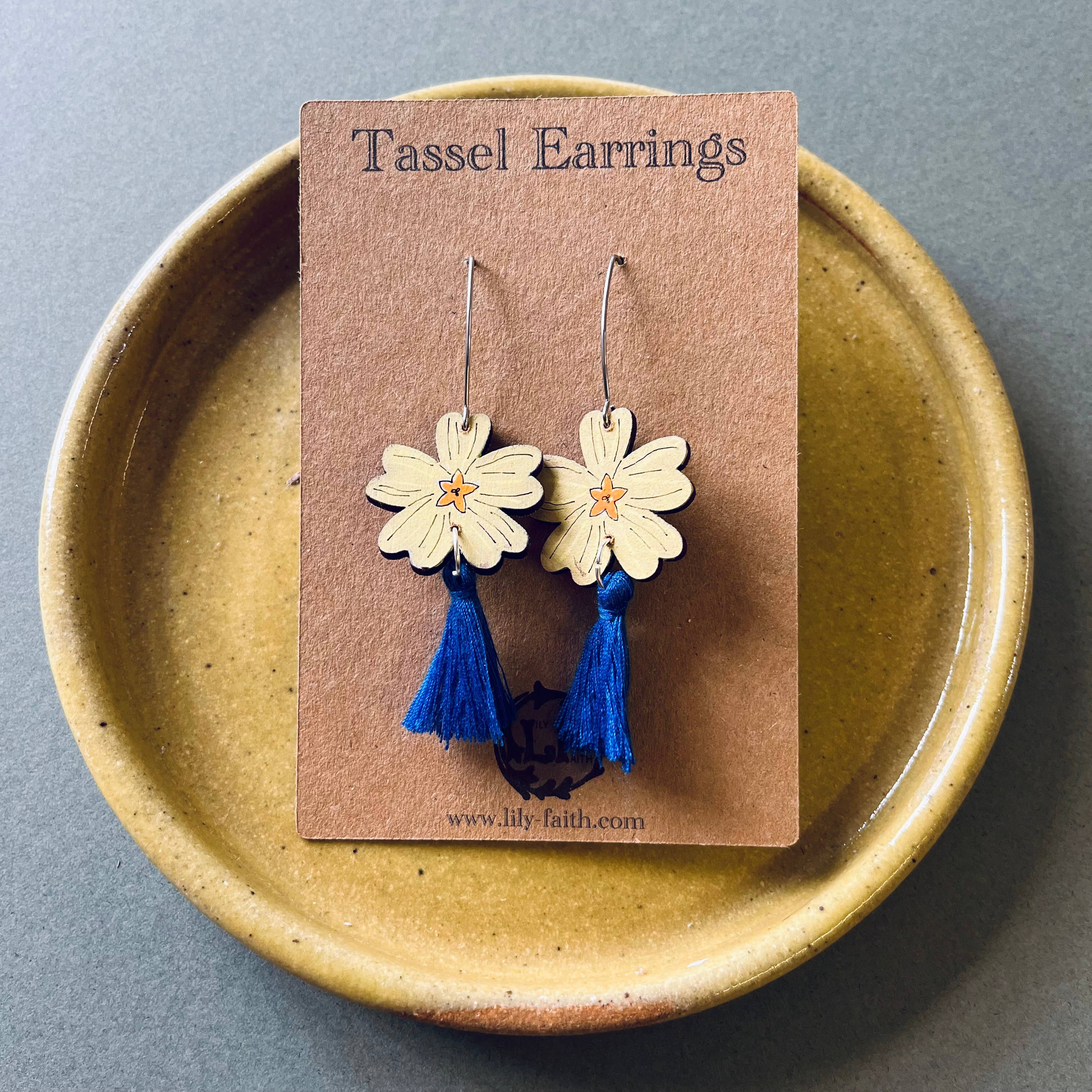 Lily Faith Primrose Tassel Earrings