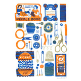 Sewing Essentials Risograph Print, A3 Craft Room Wall Art