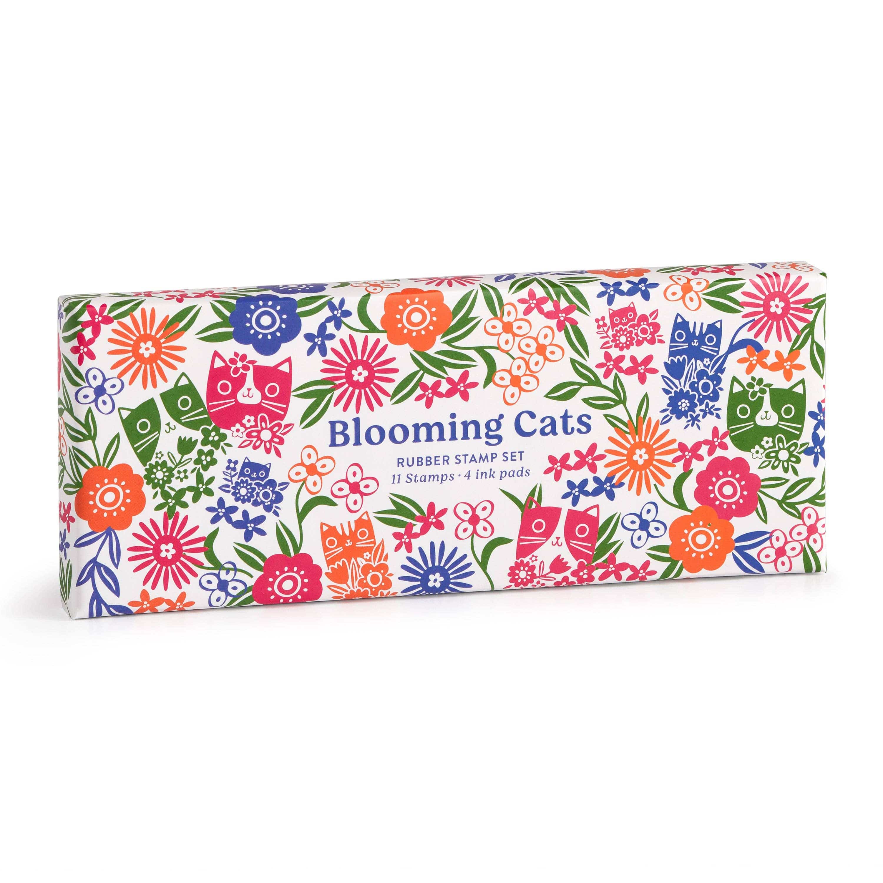 Abrams & Chronicle Blooming Cats Rubber Stamp Set
