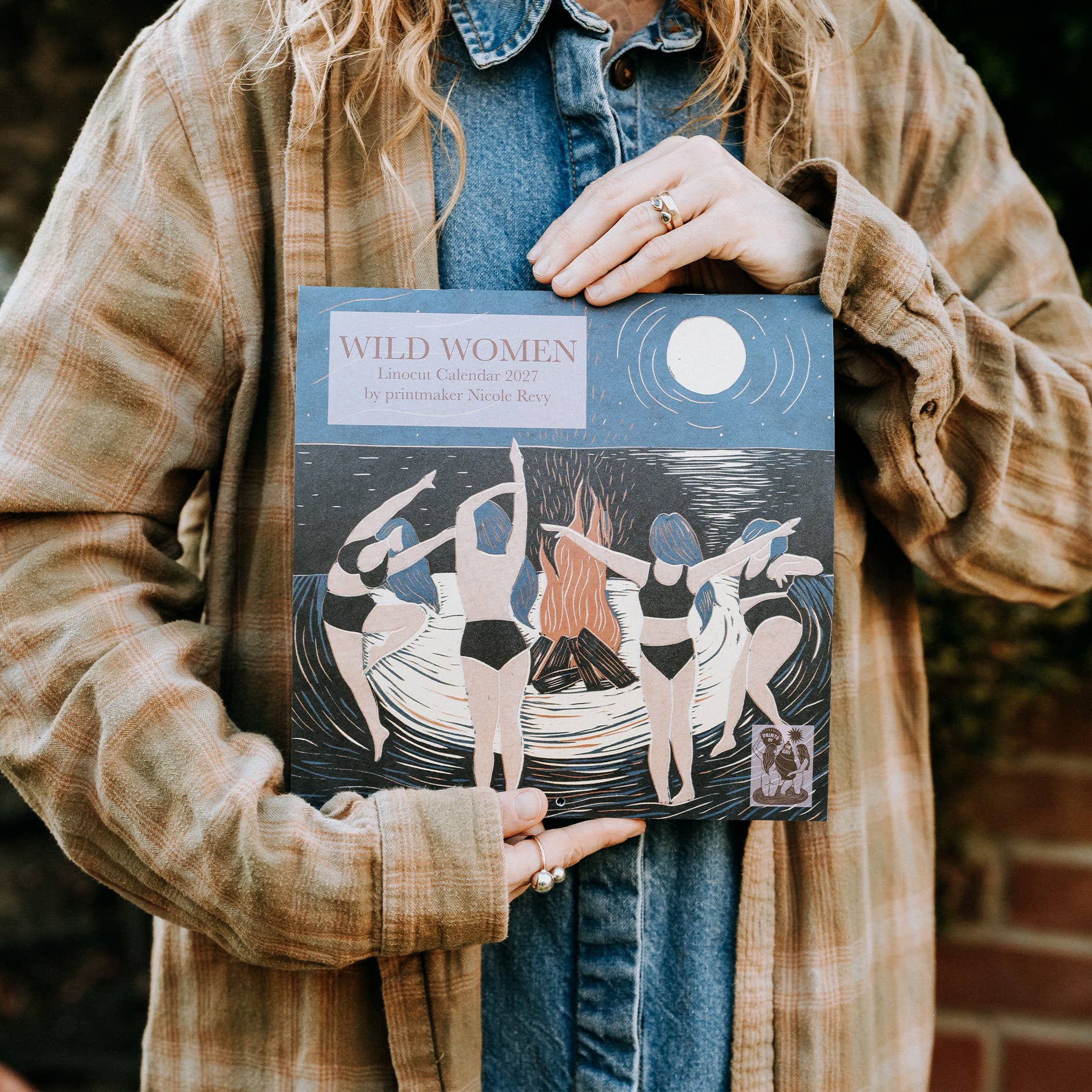 Wild Women Linocut Calendar 2027 by Nicole Revy