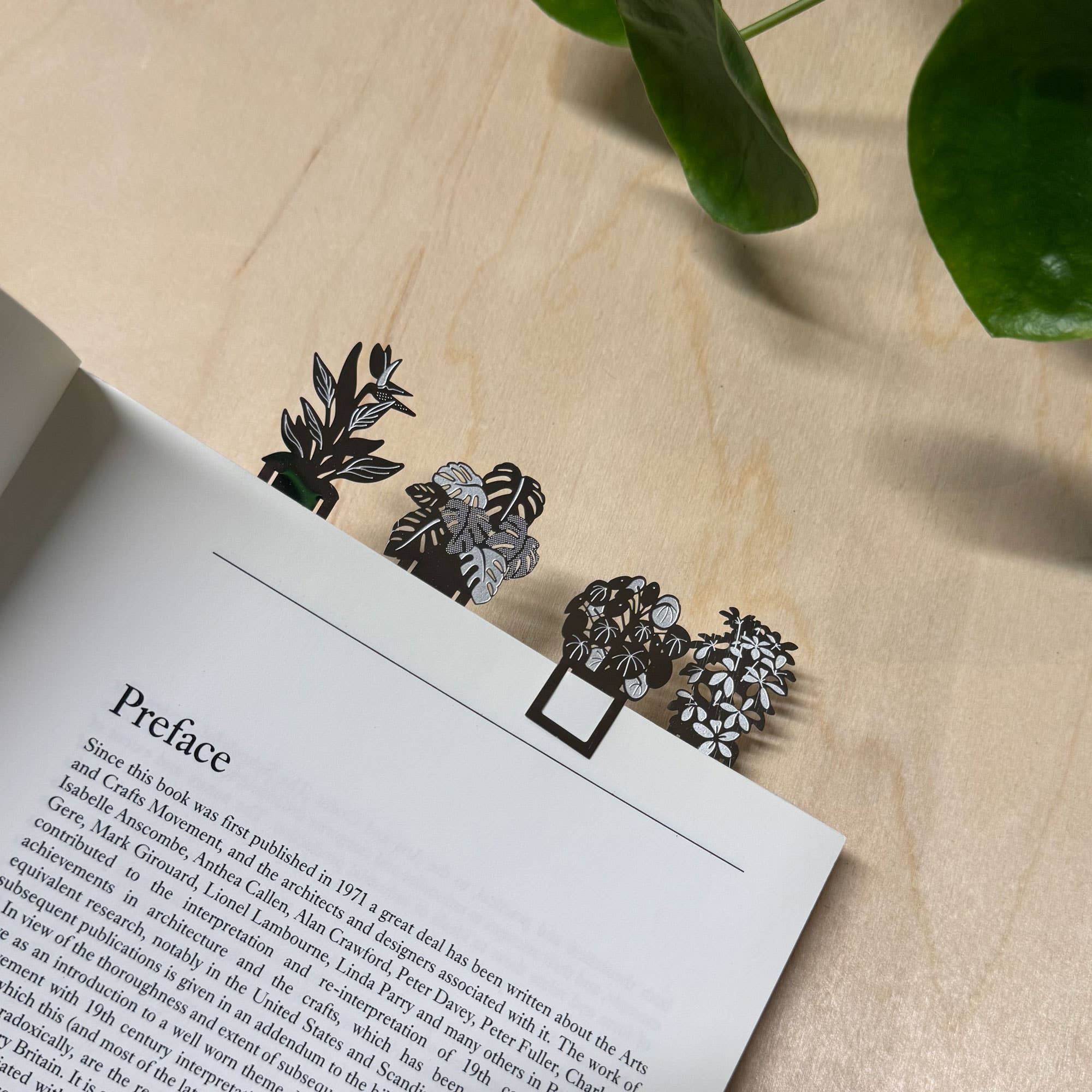 House Plant Bookmarks, set of 4