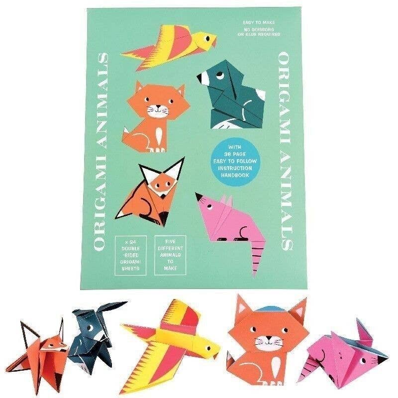 Animal Origami Kit, Paper Folding Craft Set (Age 6+)