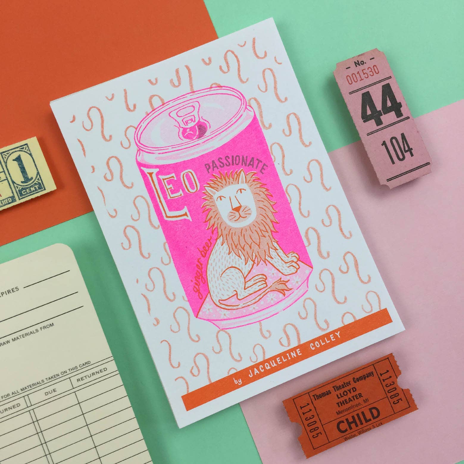 A6 Leo Zodiac Mini print