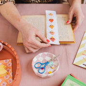 Toadstool cross-stitch bookmark kit