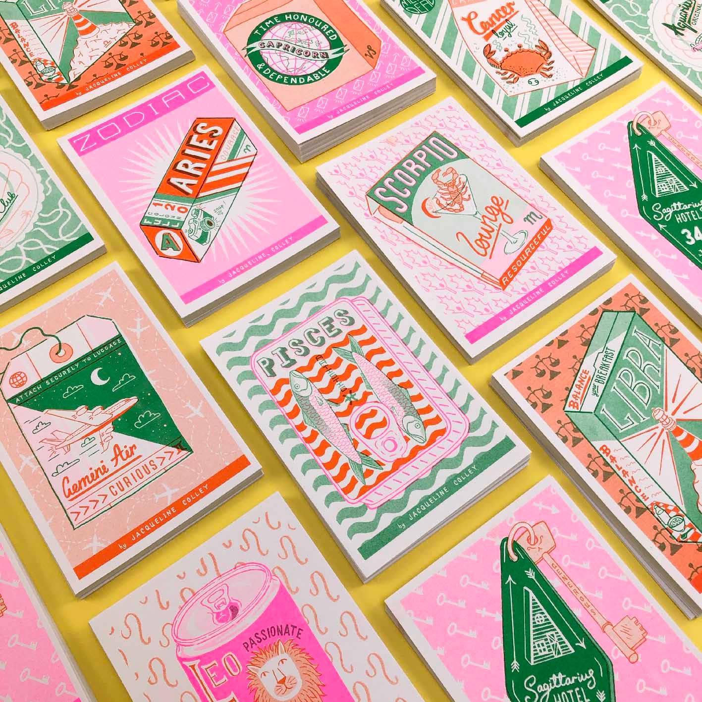 A6 Pisces Mini Zodiac print