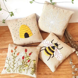 Bees & Honey Linen Stitch Lavender Bags Kit (Makes 4)