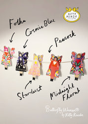 Butterfly Woman 3D Card - Midnight Garden