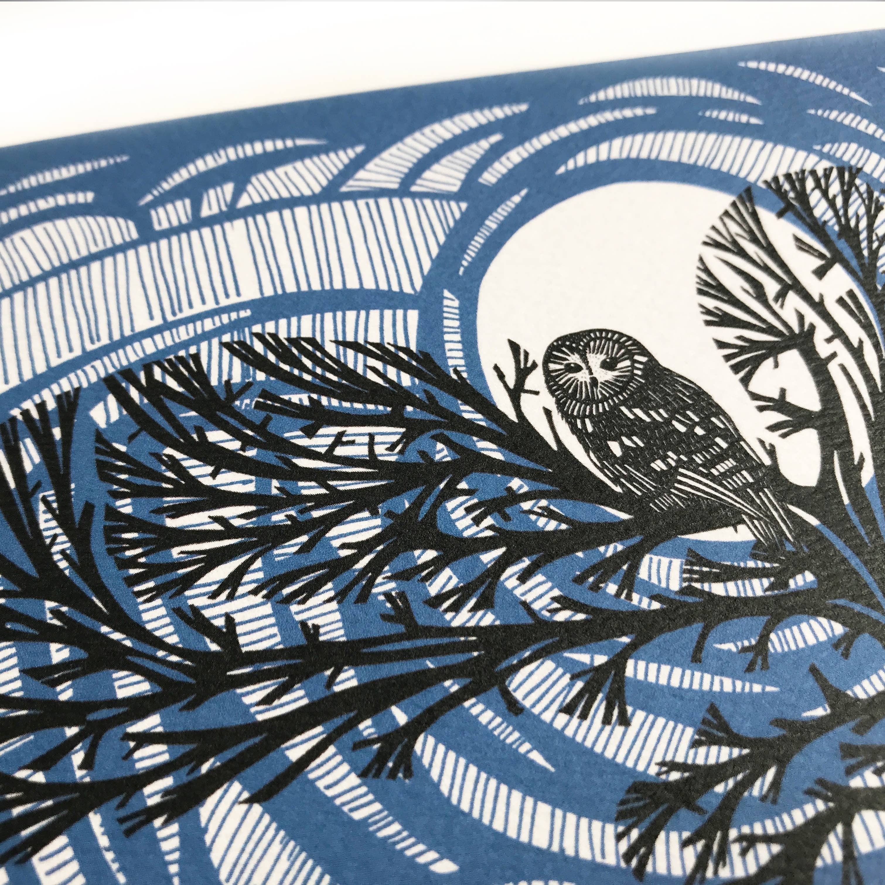 Moonlit Owl Greetings Card