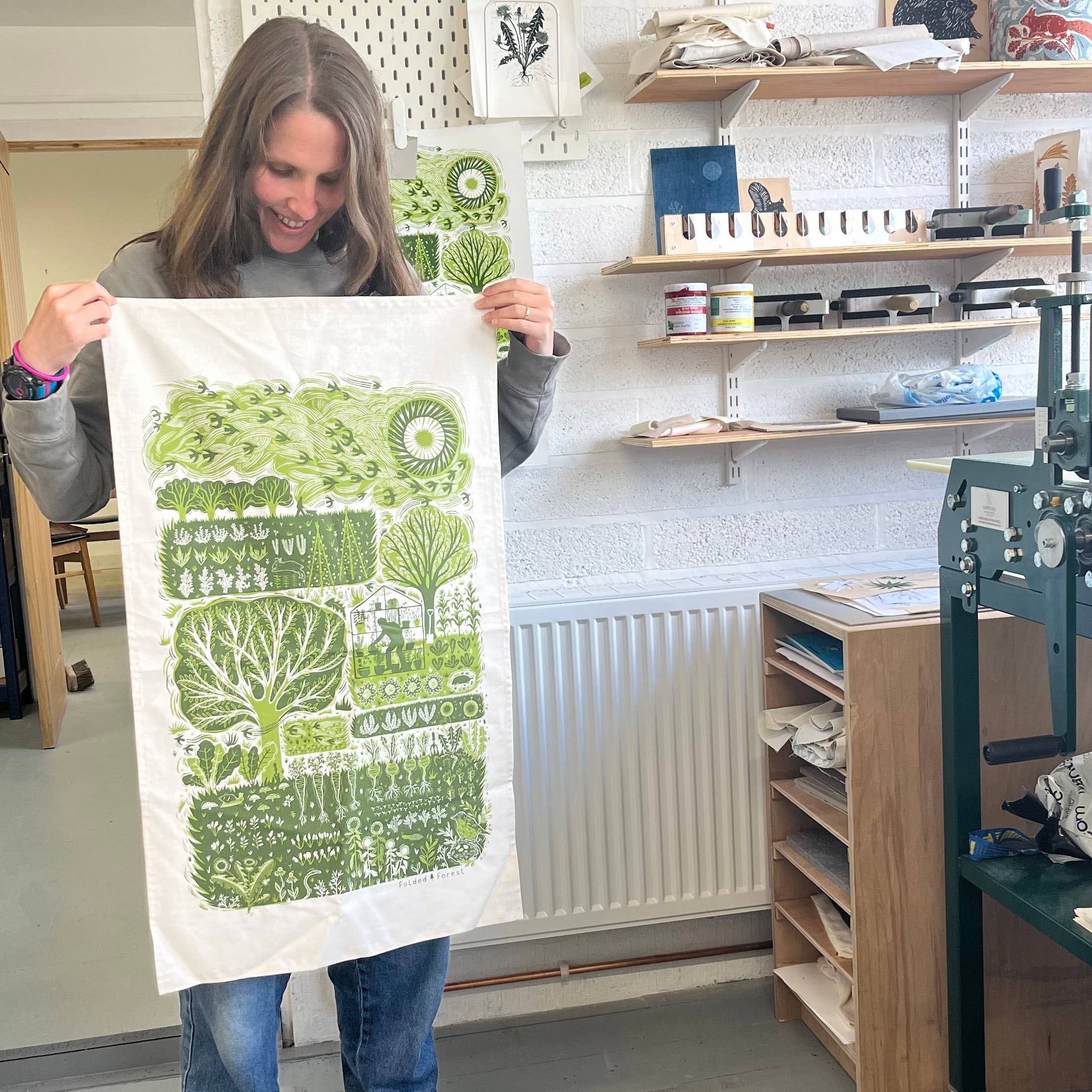 Allotment Cotton Tea Towel