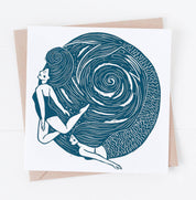 Siren's Song greeting card,  folklore & mermaids
