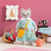 Corinne Lapierre Mrs Cat Loves Knitting Felt Craft Kit