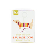 Sausage Dog Cross Stitch Keyring Kit (Age 6+)