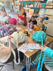 Arm knitting -  a snuggle blanket
