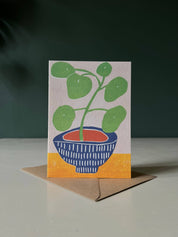Luiza Holub Pilea Plant Greeting Card
