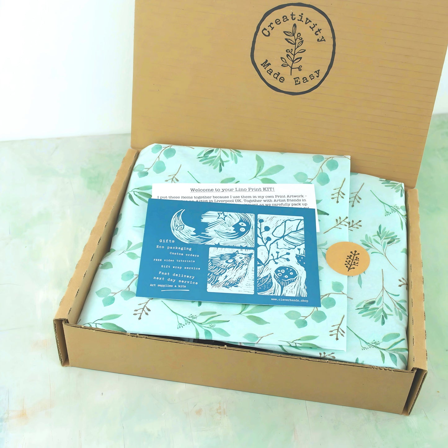 Linocut & print botanical kit