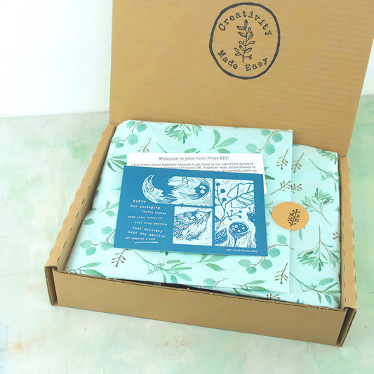 Linocut & print botanical kit