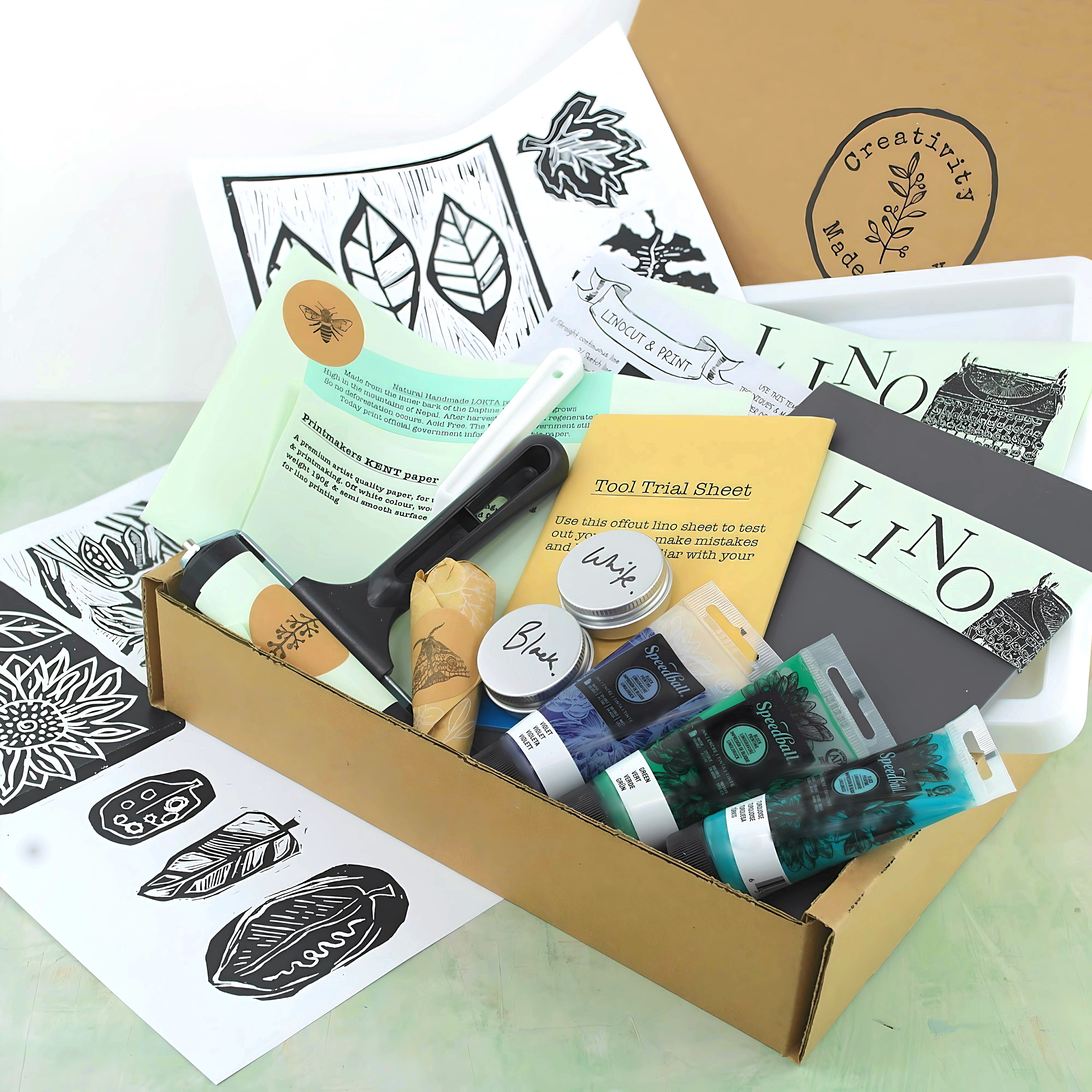 Linocut & print botanical kit
