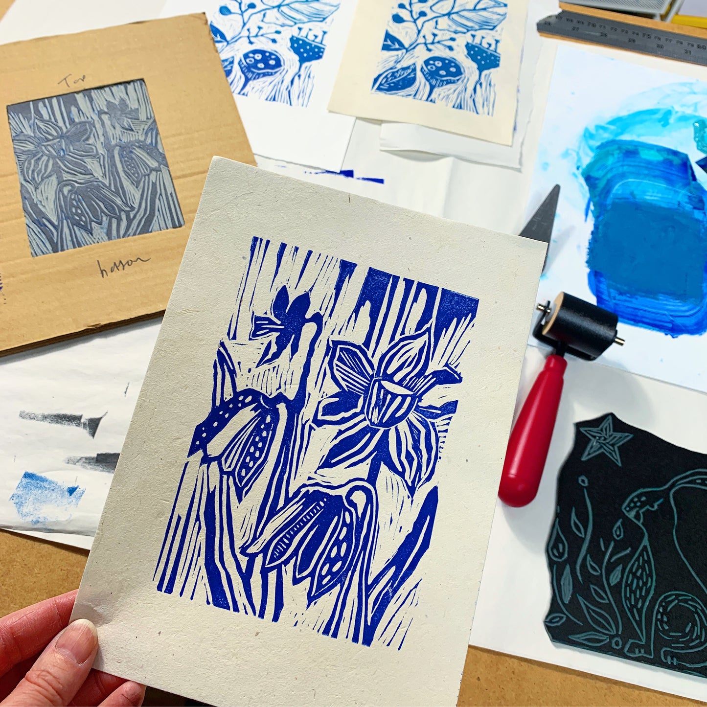 Workshop advanced linocut & print