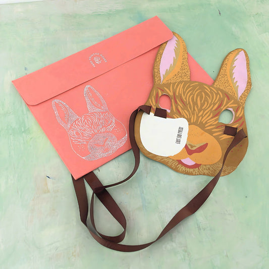 Greeting card & rabbit mask