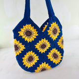 Sunflower Crochet Shoulder Bag