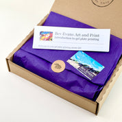Gelli plate kit for gel or mono printing with Speedball gel plate