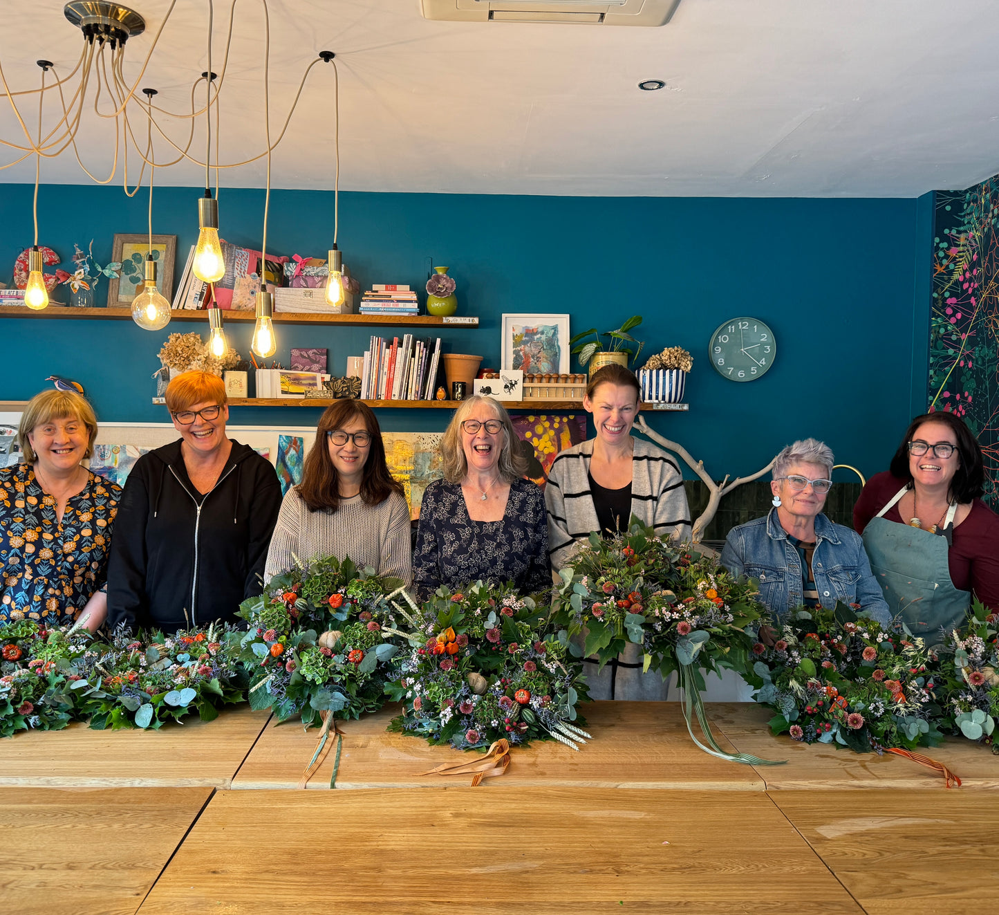 Workshop Luxury Christmas Wreath Making with Cake