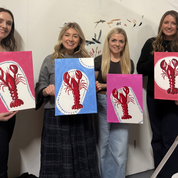 Mia Cathcart Lobster painting workshop