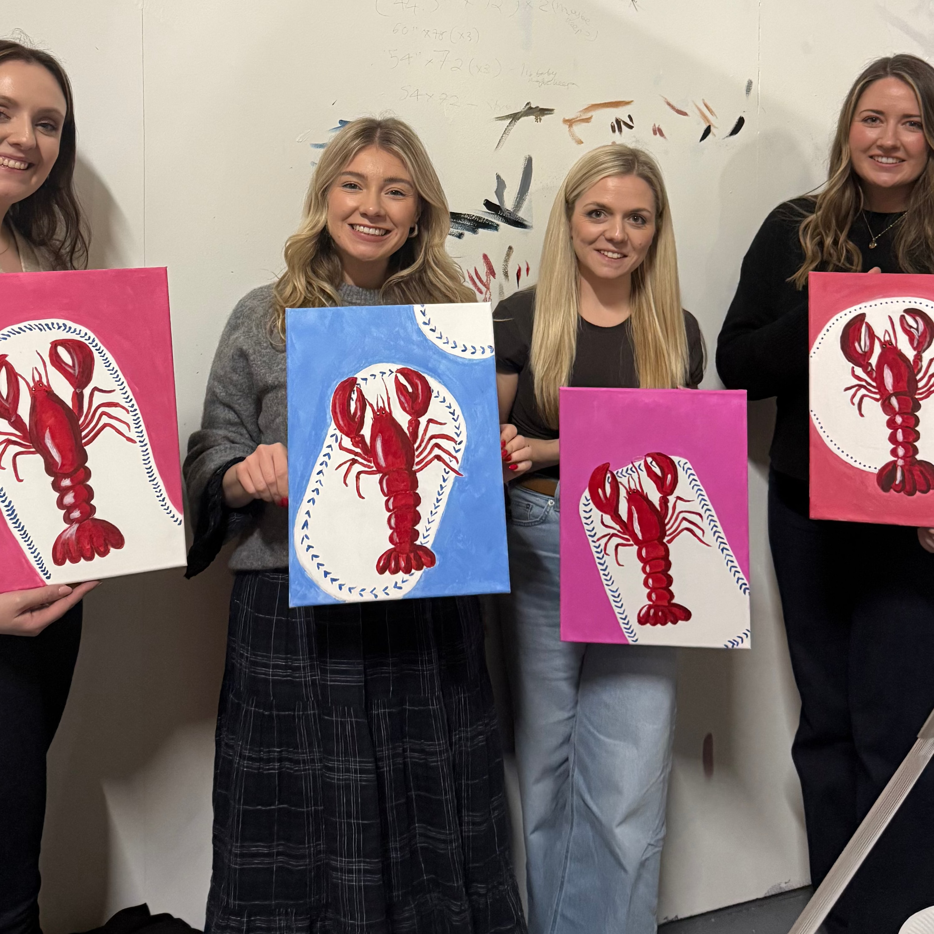 Mia Cathcart Lobster painting workshop